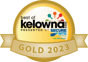 best landscaper in Kelowna logo - gold 2023